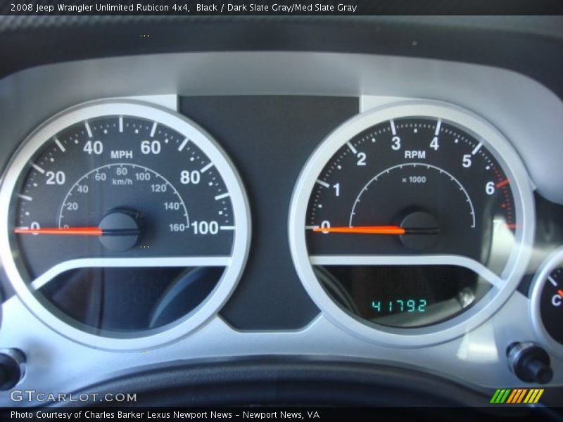 Black / Dark Slate Gray/Med Slate Gray 2008 Jeep Wrangler Unlimited Rubicon 4x4