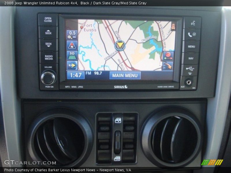 Black / Dark Slate Gray/Med Slate Gray 2008 Jeep Wrangler Unlimited Rubicon 4x4
