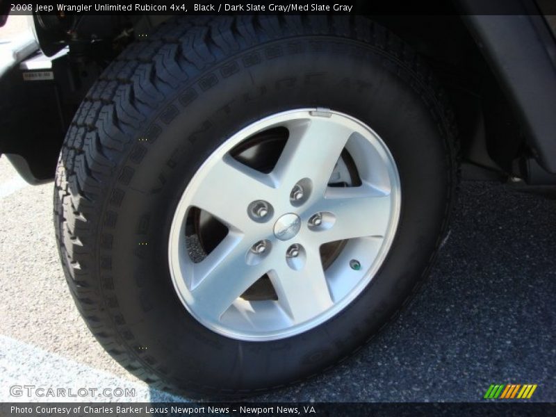 Black / Dark Slate Gray/Med Slate Gray 2008 Jeep Wrangler Unlimited Rubicon 4x4