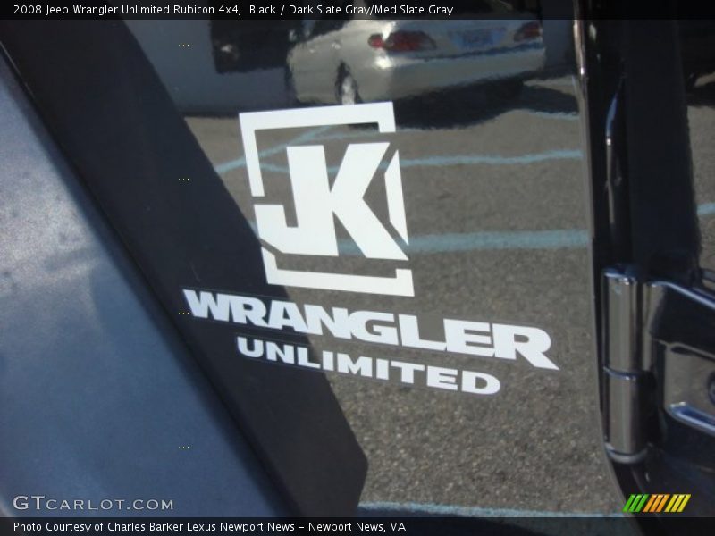 Black / Dark Slate Gray/Med Slate Gray 2008 Jeep Wrangler Unlimited Rubicon 4x4