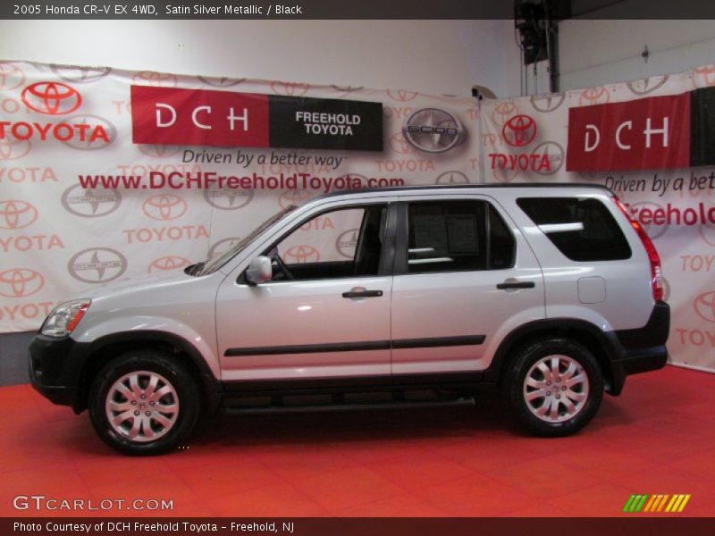 Satin Silver Metallic / Black 2005 Honda CR-V EX 4WD