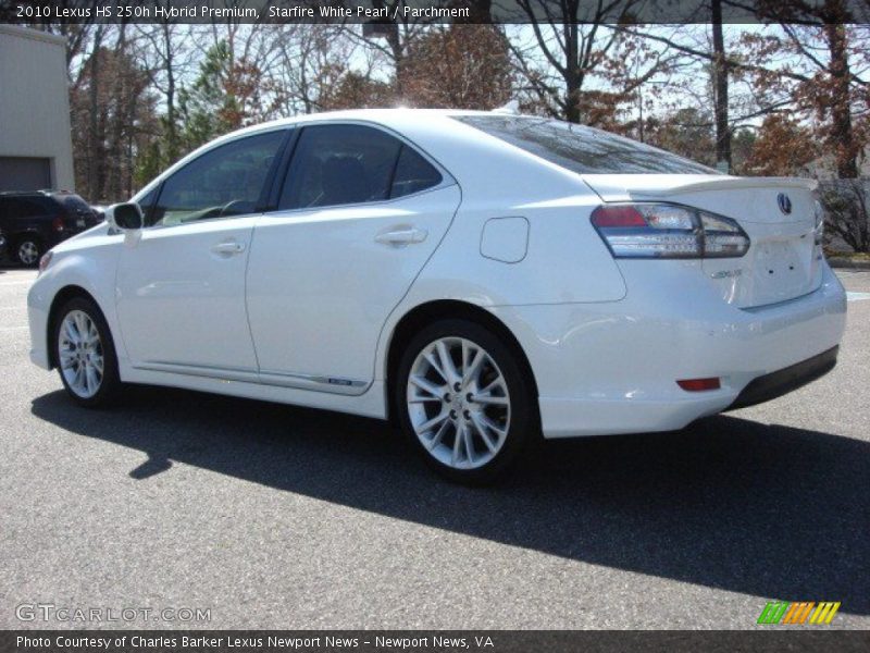 Starfire White Pearl / Parchment 2010 Lexus HS 250h Hybrid Premium