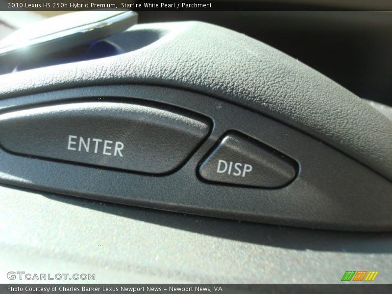 Starfire White Pearl / Parchment 2010 Lexus HS 250h Hybrid Premium