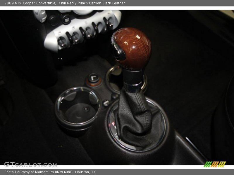 Chili Red / Punch Carbon Black Leather 2009 Mini Cooper Convertible