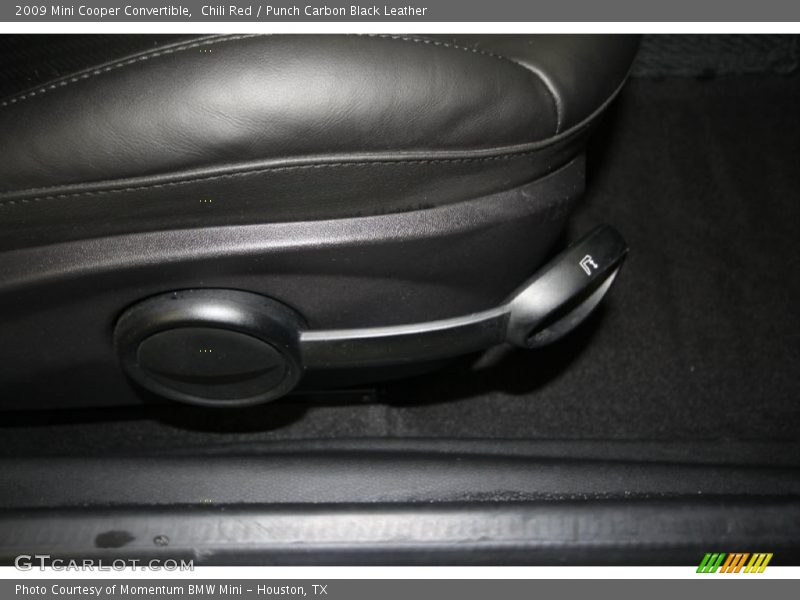 Chili Red / Punch Carbon Black Leather 2009 Mini Cooper Convertible
