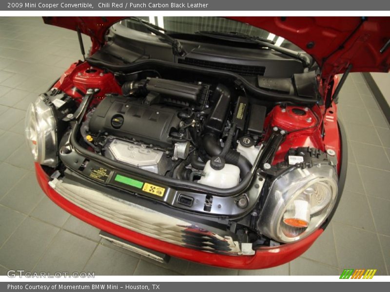Chili Red / Punch Carbon Black Leather 2009 Mini Cooper Convertible