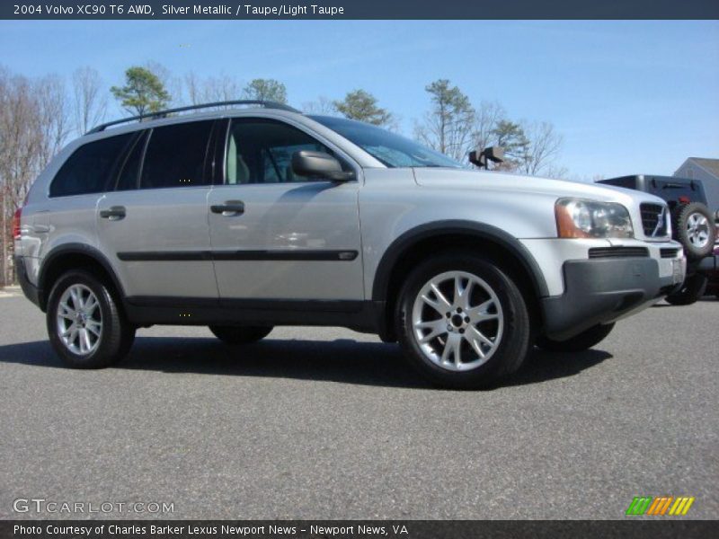 Silver Metallic / Taupe/Light Taupe 2004 Volvo XC90 T6 AWD