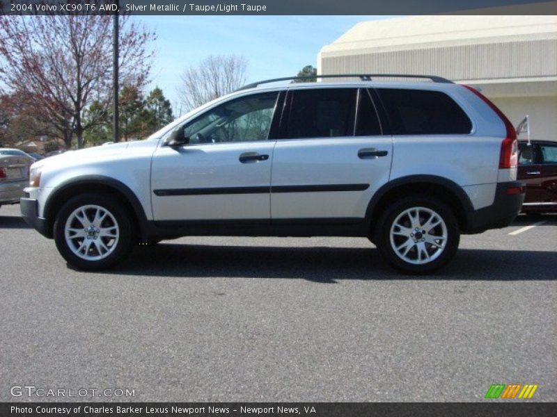 Silver Metallic / Taupe/Light Taupe 2004 Volvo XC90 T6 AWD