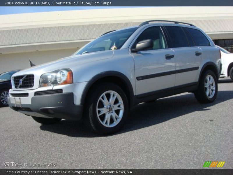Silver Metallic / Taupe/Light Taupe 2004 Volvo XC90 T6 AWD