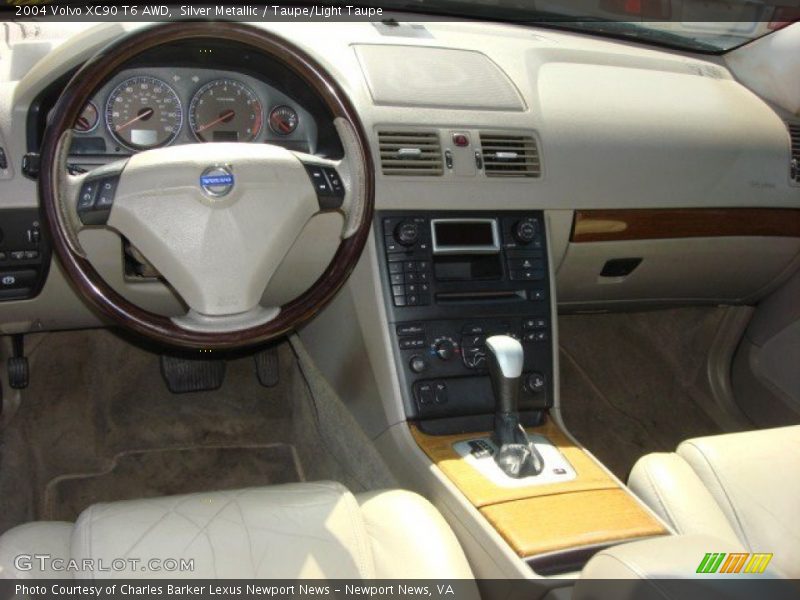 Silver Metallic / Taupe/Light Taupe 2004 Volvo XC90 T6 AWD