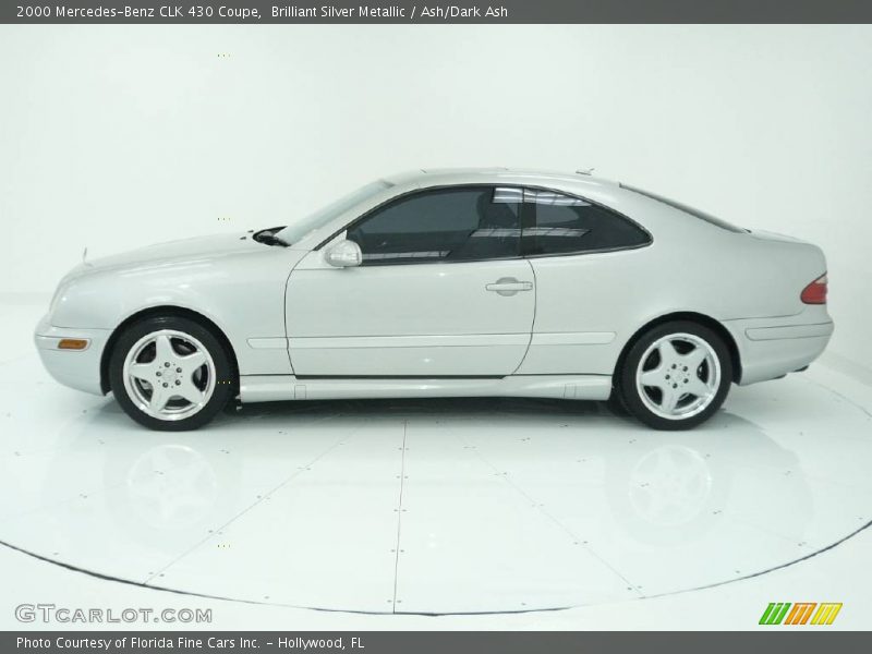 Brilliant Silver Metallic / Ash/Dark Ash 2000 Mercedes-Benz CLK 430 Coupe