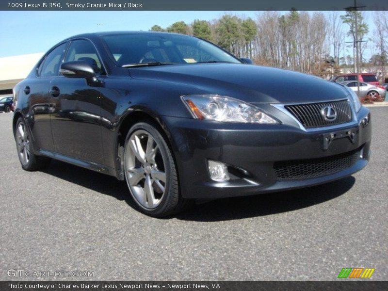 Smoky Granite Mica / Black 2009 Lexus IS 350