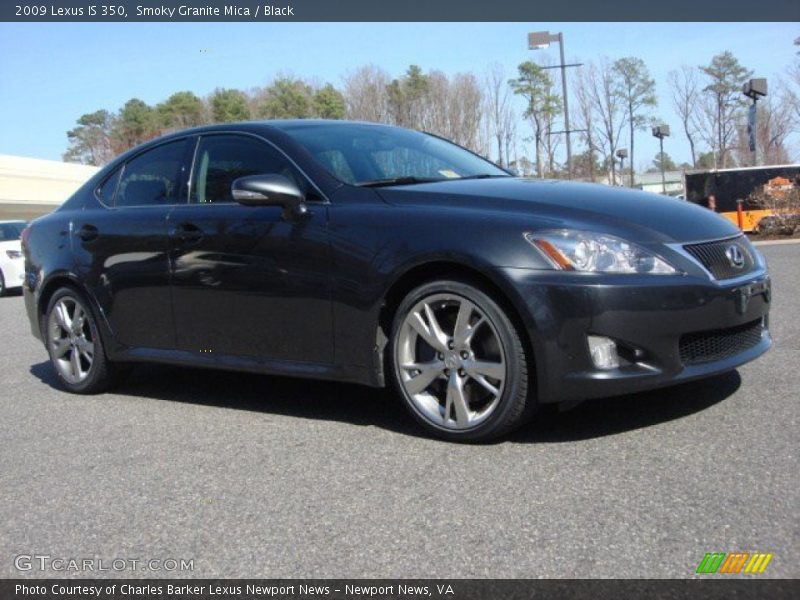 Smoky Granite Mica / Black 2009 Lexus IS 350