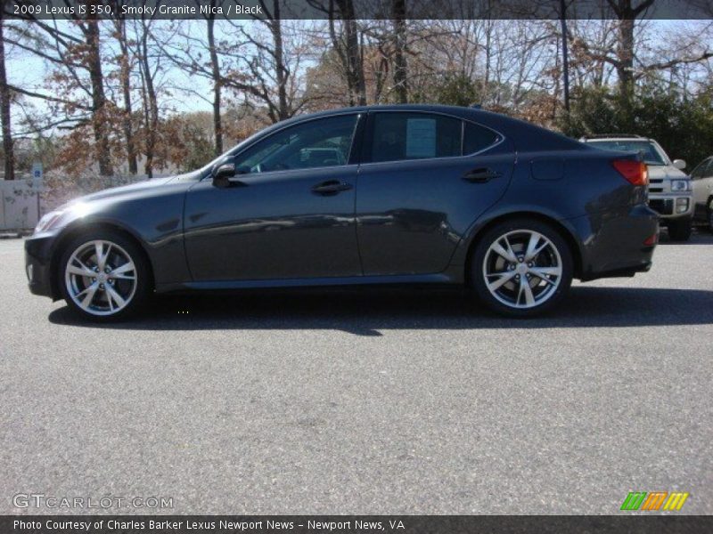 Smoky Granite Mica / Black 2009 Lexus IS 350