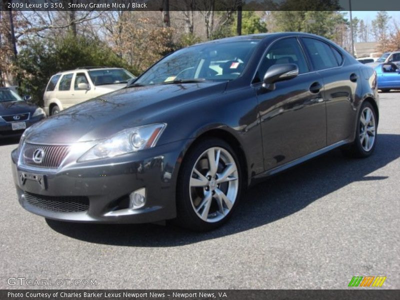 Smoky Granite Mica / Black 2009 Lexus IS 350