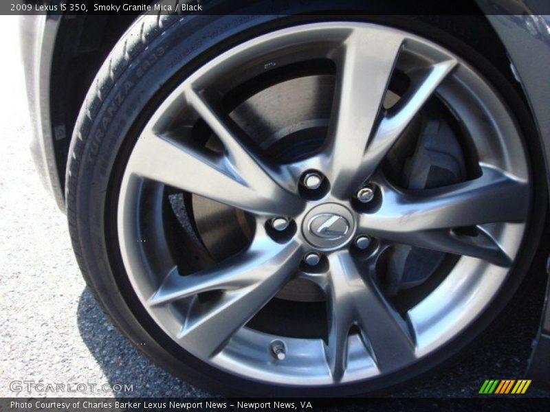 Smoky Granite Mica / Black 2009 Lexus IS 350
