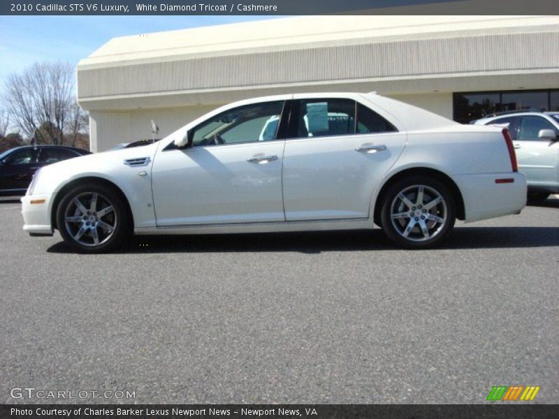 White Diamond Tricoat / Cashmere 2010 Cadillac STS V6 Luxury