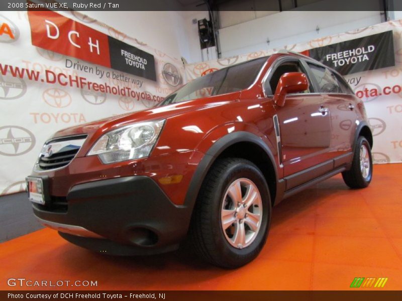 Ruby Red / Tan 2008 Saturn VUE XE