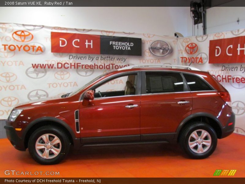 Ruby Red / Tan 2008 Saturn VUE XE
