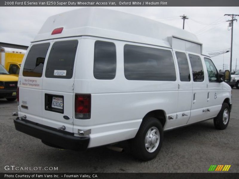 Oxford White / Medium Flint 2008 Ford E Series Van E250 Super Duty Wheechair Access Van
