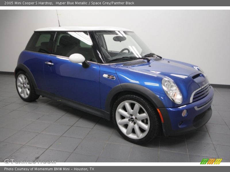 Hyper Blue Metallic / Space Grey/Panther Black 2005 Mini Cooper S Hardtop