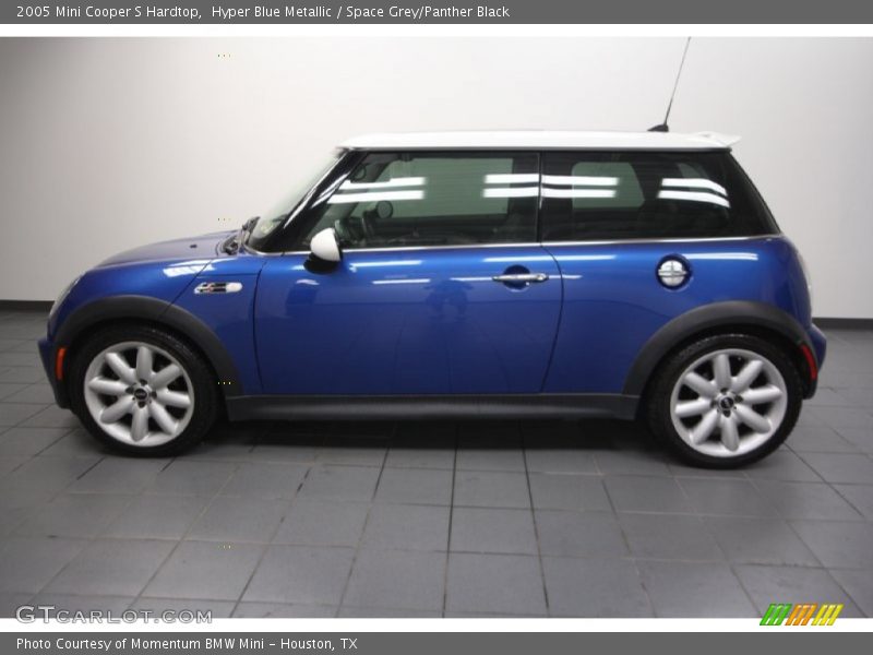 Hyper Blue Metallic / Space Grey/Panther Black 2005 Mini Cooper S Hardtop
