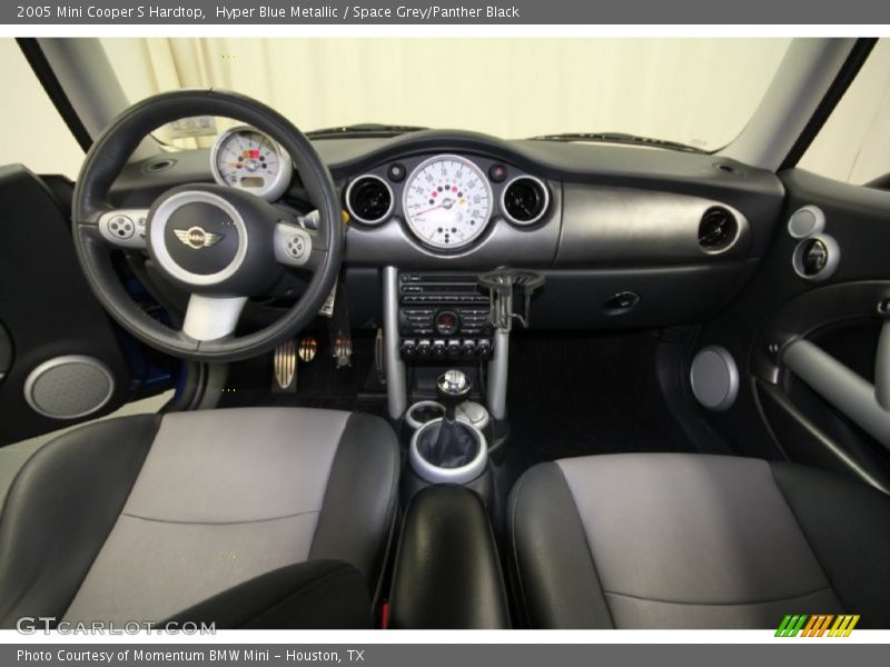 Hyper Blue Metallic / Space Grey/Panther Black 2005 Mini Cooper S Hardtop