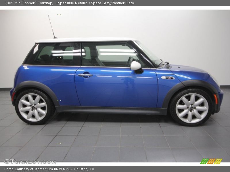 Hyper Blue Metallic / Space Grey/Panther Black 2005 Mini Cooper S Hardtop