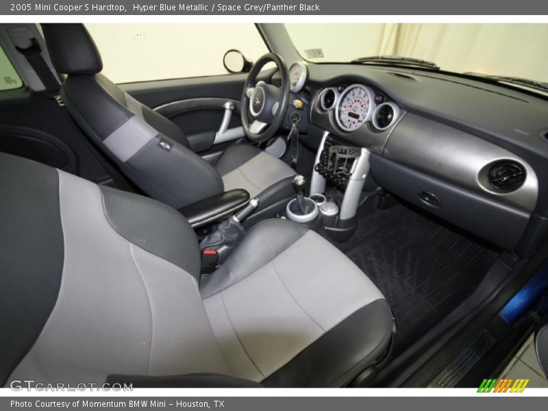 Hyper Blue Metallic / Space Grey/Panther Black 2005 Mini Cooper S Hardtop