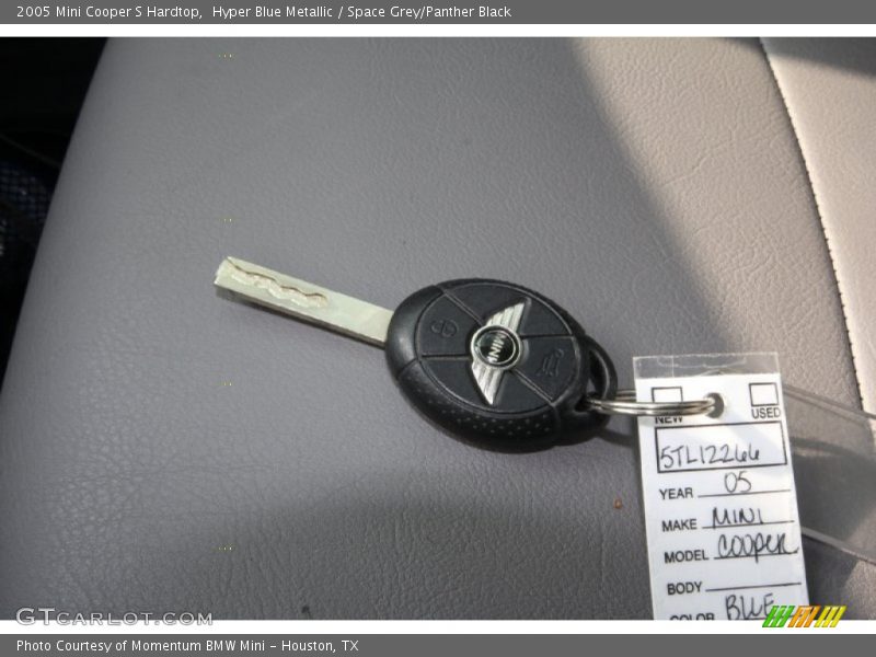 Hyper Blue Metallic / Space Grey/Panther Black 2005 Mini Cooper S Hardtop
