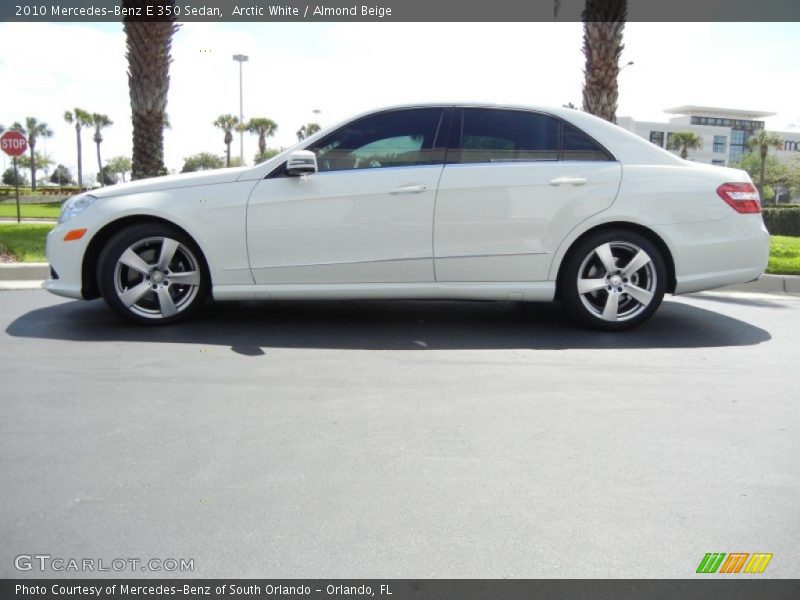 Arctic White / Almond Beige 2010 Mercedes-Benz E 350 Sedan