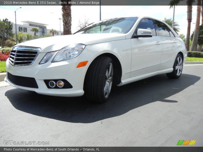 Arctic White / Almond Beige 2010 Mercedes-Benz E 350 Sedan