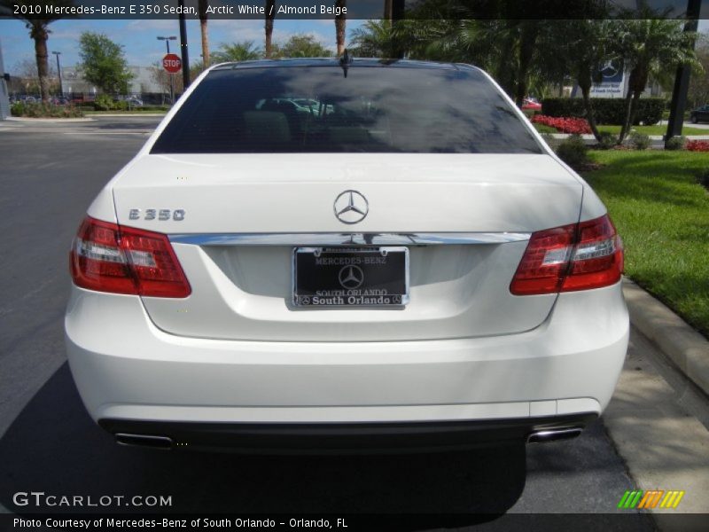 Arctic White / Almond Beige 2010 Mercedes-Benz E 350 Sedan