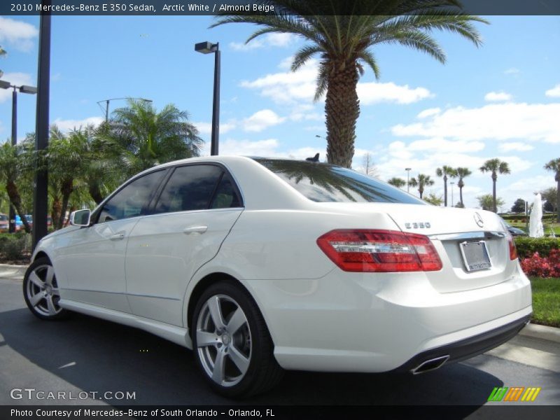 Arctic White / Almond Beige 2010 Mercedes-Benz E 350 Sedan