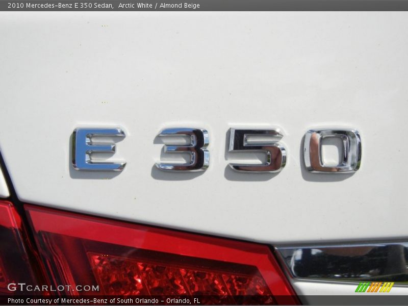 Arctic White / Almond Beige 2010 Mercedes-Benz E 350 Sedan
