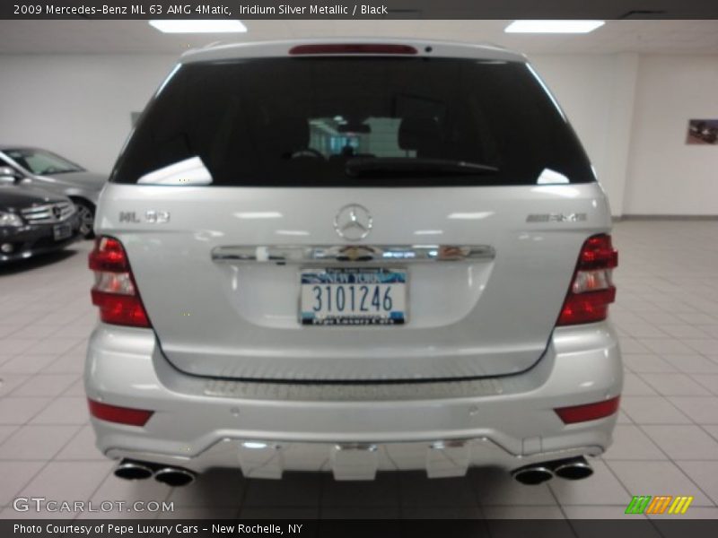 Iridium Silver Metallic / Black 2009 Mercedes-Benz ML 63 AMG 4Matic