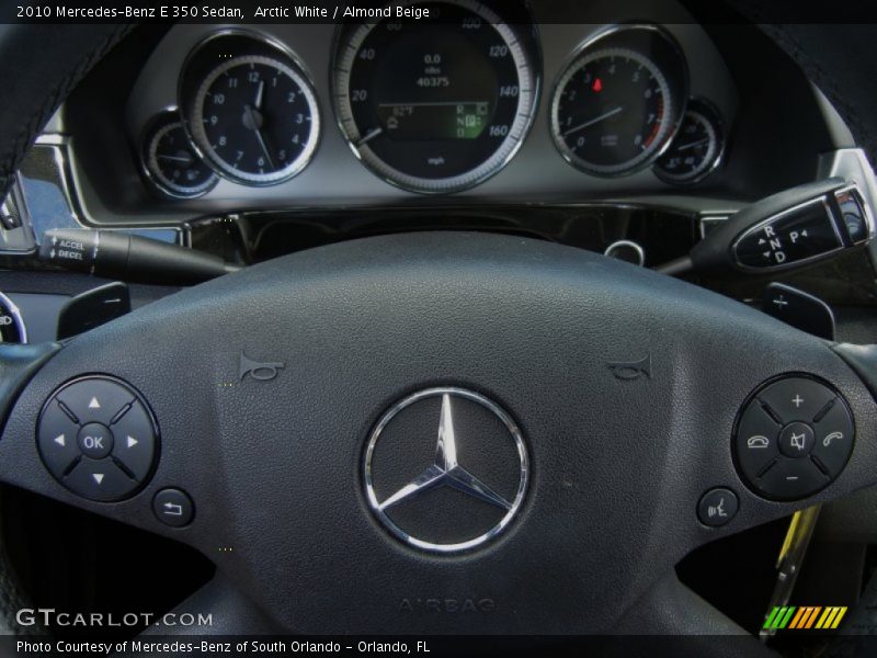 Arctic White / Almond Beige 2010 Mercedes-Benz E 350 Sedan