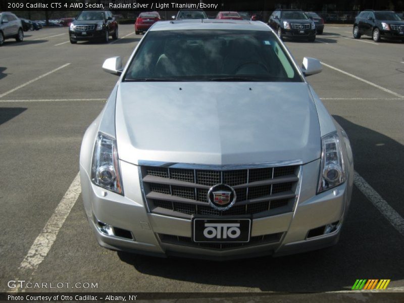Radiant Silver / Light Titanium/Ebony 2009 Cadillac CTS 4 AWD Sedan