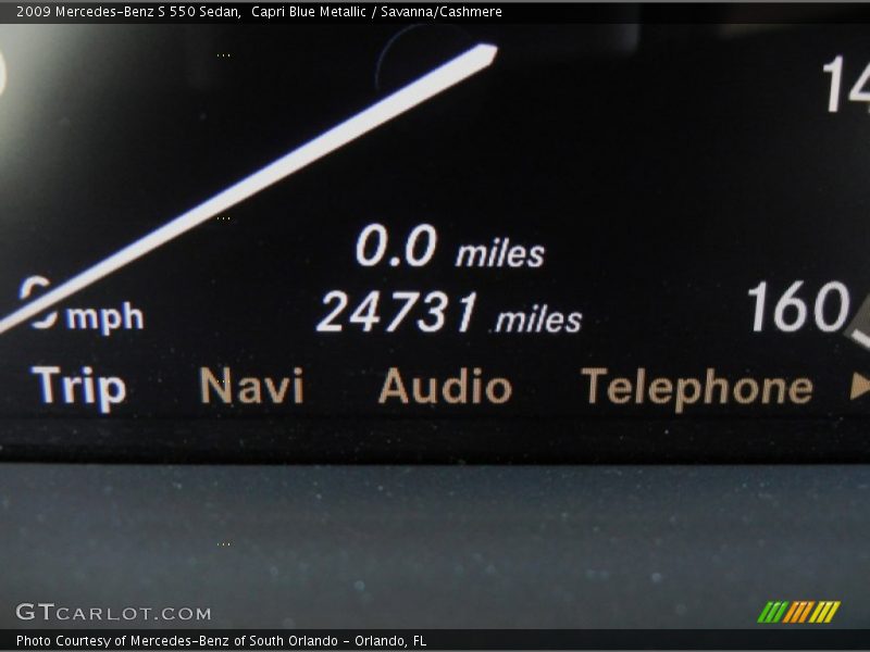 Capri Blue Metallic / Savanna/Cashmere 2009 Mercedes-Benz S 550 Sedan