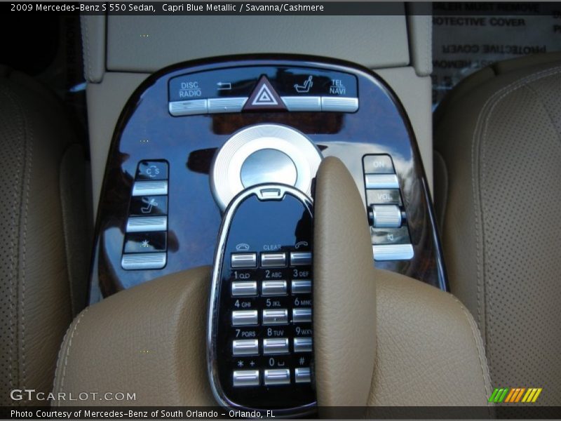 Capri Blue Metallic / Savanna/Cashmere 2009 Mercedes-Benz S 550 Sedan