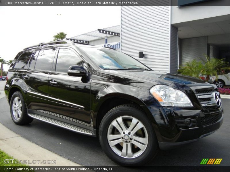 Obsidian Black Metallic / Macadamia 2008 Mercedes-Benz GL 320 CDI 4Matic