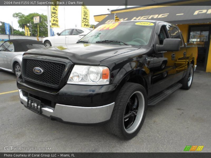 Black / Dark Flint 2004 Ford F150 XLT SuperCrew