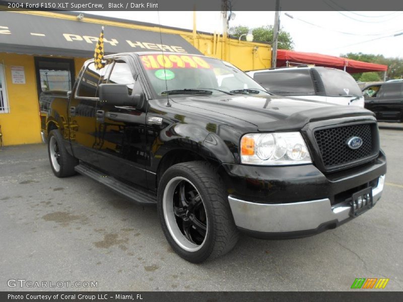 Black / Dark Flint 2004 Ford F150 XLT SuperCrew