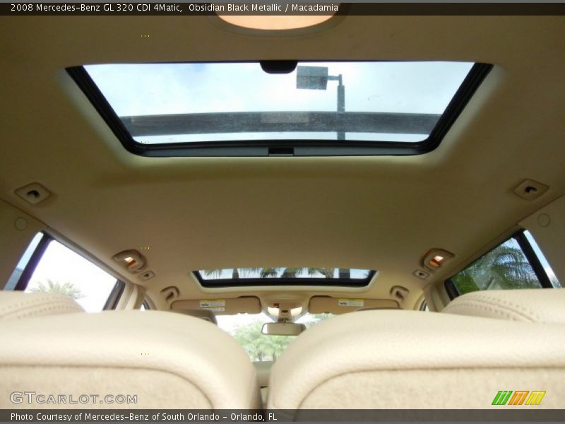 Obsidian Black Metallic / Macadamia 2008 Mercedes-Benz GL 320 CDI 4Matic