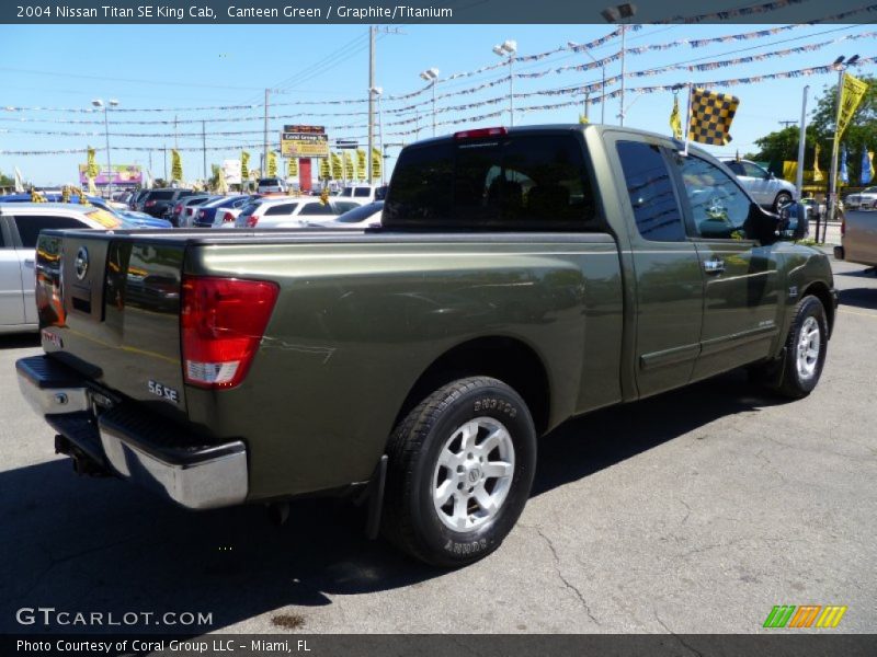 Canteen Green / Graphite/Titanium 2004 Nissan Titan SE King Cab