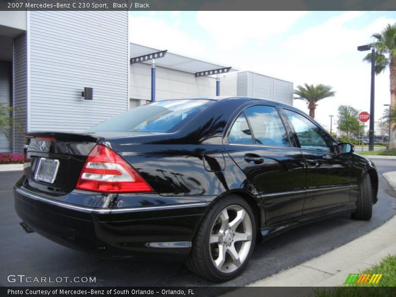 Black / Black 2007 Mercedes-Benz C 230 Sport