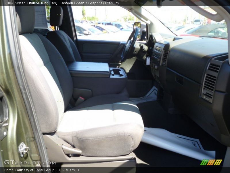 Canteen Green / Graphite/Titanium 2004 Nissan Titan SE King Cab