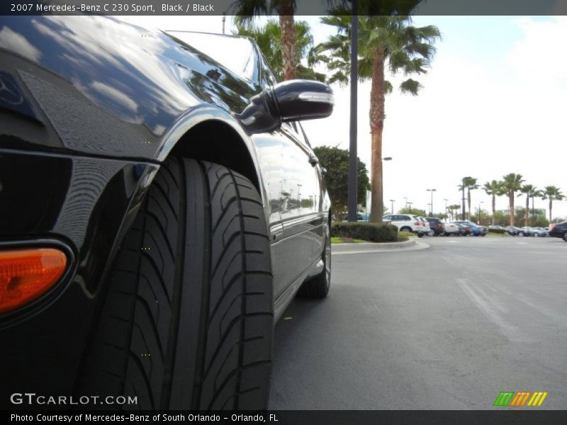 Black / Black 2007 Mercedes-Benz C 230 Sport