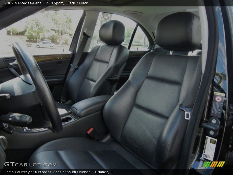 Black / Black 2007 Mercedes-Benz C 230 Sport
