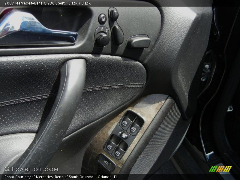 Black / Black 2007 Mercedes-Benz C 230 Sport